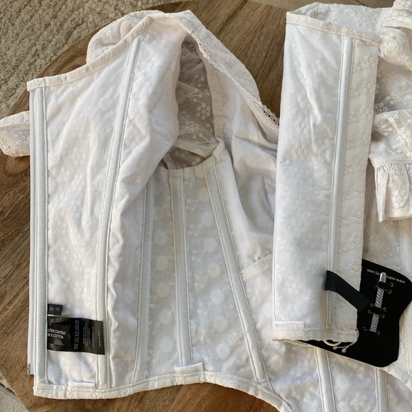 Corset Story White Eyelet Short Sleeve Top - Picture 9 of 16